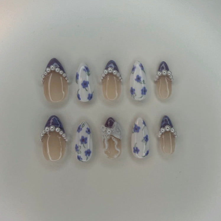 Pearls & Petals Nails