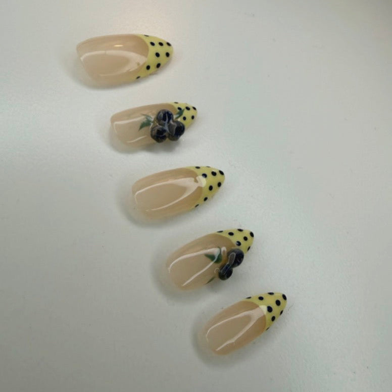 Blueberry Lemonade Nails