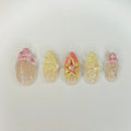 Pink Shell Nails