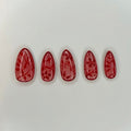 Red Stained Glass Nails