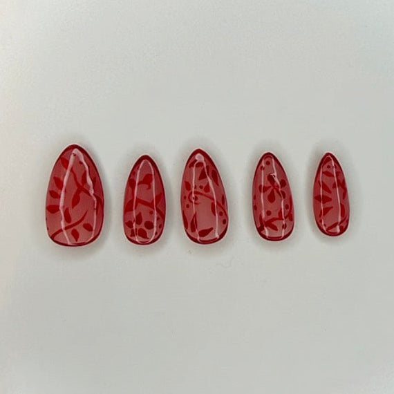 Red Stained Glass Nails