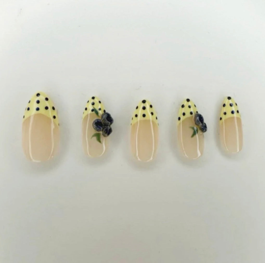 Blueberry Lemonade Nails