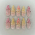 Pink Shell Nails
