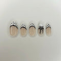 Polka Dots & Bows Nails