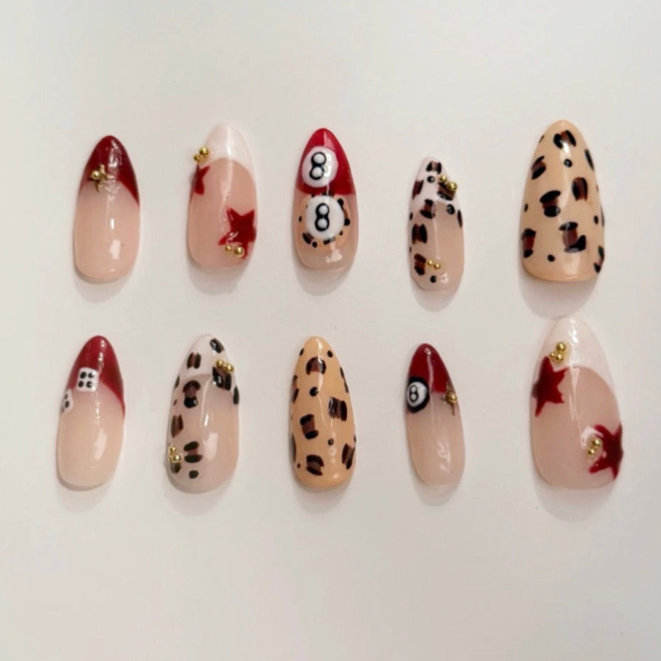Lucky 8 Ball Nails